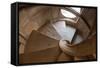 Portugal, Tomar, Convent of the Knights of Christ, Spiral Staircase-Samuel Magal-Framed Stretched Canvas