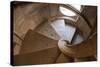 Portugal, Tomar, Convent of the Knights of Christ, Spiral Staircase-Samuel Magal-Stretched Canvas