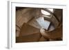 Portugal, Tomar, Convent of the Knights of Christ, Spiral Staircase-Samuel Magal-Framed Photographic Print