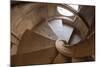 Portugal, Tomar, Convent of the Knights of Christ, Spiral Staircase-Samuel Magal-Mounted Photographic Print