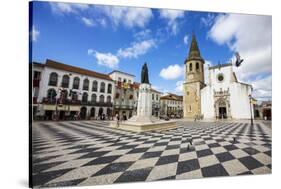 Portugal, Tomar, Main Square of Tomar During Festival the Festa Dos Tabuleiros-Terry Eggers-Stretched Canvas