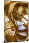 Portugal, Tomar, Spiral Stone Staircase in Convento De Cristo-Terry Eggers-Mounted Photographic Print