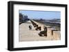 Portuguese Cannons Along the Ramparts, Essaouira, Atlantic Coast, Morocco, North Africa, Africa-Stuart Black-Framed Photographic Print