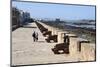 Portuguese Cannons Along the Ramparts, Essaouira, Atlantic Coast, Morocco, North Africa, Africa-Stuart Black-Mounted Photographic Print