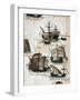 Portuguese Caravels from Memory of Armadas That from Portugal Passed to India-null-Framed Giclee Print