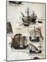 Portuguese Caravels from Memory of Armadas That from Portugal Passed to India-null-Mounted Giclee Print