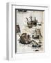 Portuguese Caravels from Memory of Armadas That from Portugal Passed to India-null-Framed Giclee Print