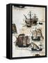 Portuguese Caravels from Memory of Armadas That from Portugal Passed to India-null-Framed Stretched Canvas