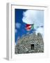 Portuguese Flag on Tower of Castelo dos Mouros, Portugal-Merrill Images-Framed Photographic Print