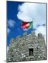 Portuguese Flag on Tower of Castelo dos Mouros, Portugal-Merrill Images-Mounted Photographic Print