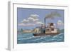 Portuguese Gunboat Commanded by Major Serpa Pinto, at the Mouth of the Zambezi River, 19th-null-Framed Giclee Print