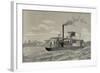 Portuguese Gunboat Commanded by Major Serpa Pinto, at the Mouth of the Zambezi River.-null-Framed Giclee Print