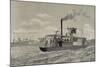 Portuguese Gunboat Commanded by Major Serpa Pinto, at the Mouth of the Zambezi River.-null-Mounted Giclee Print