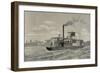 Portuguese Gunboat Commanded by Major Serpa Pinto, at the Mouth of the Zambezi River.-null-Framed Giclee Print