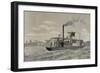 Portuguese Gunboat Commanded by Major Serpa Pinto, at the Mouth of the Zambezi River.-null-Framed Giclee Print