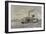 Portuguese Gunboat Commanded by Major Serpa Pinto, at the Mouth of the Zambezi River.-null-Framed Giclee Print