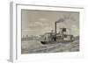 Portuguese Gunboat Commanded by Major Serpa Pinto, at the Mouth of the Zambezi River.-null-Framed Giclee Print