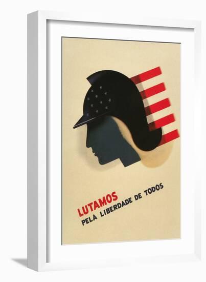 Portuguese Language Propaganda Poster-null-Framed Giclee Print