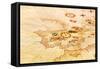 Portuguese Old Map-inaquim-Framed Stretched Canvas