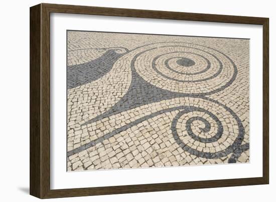 Portuguese Pavement-monysasi-Framed Art Print