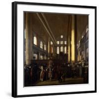 Portuguese Synagogue in Amsterdam, C.1680-Emanuel de Witte-Framed Giclee Print