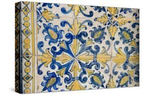 Portuguese Tiles, Jesuit Cathedral Basilica, Salvador, Bahia, Brazil,-Cindy Miller Hopkins-Stretched Canvas