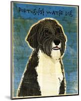 Portuguese Water Dog-John W^ Golden-Mounted Art Print