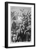 Porus's War Elephants-H Lentemann-Framed Art Print