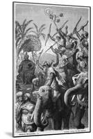 Porus's War Elephants-H Lentemann-Mounted Art Print