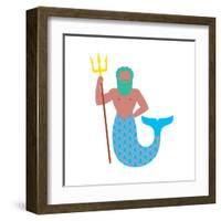 Pos from the Adriatic Ocean-Tosh-Framed Art Print