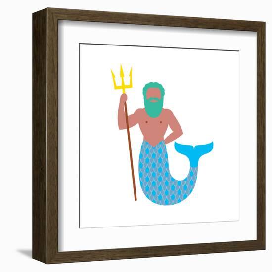 Pos from the Adriatic Ocean-Tosh-Framed Art Print
