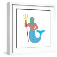 Pos from the Adriatic Ocean-Tosh-Framed Art Print