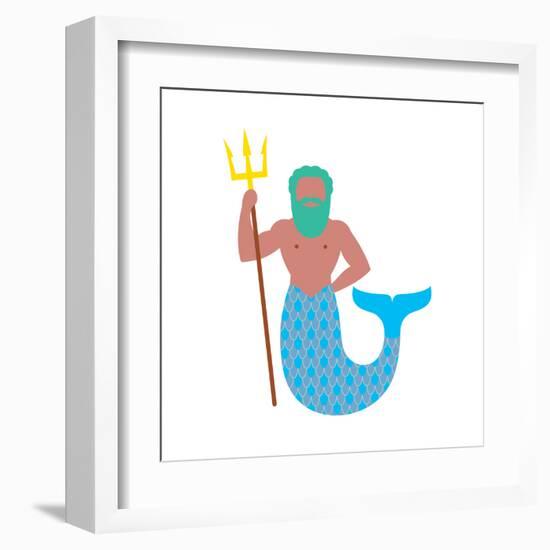 Pos from the Adriatic Ocean-Tosh-Framed Art Print