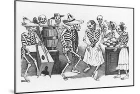 Posada: Happy Dance-Jose Guadalupe Posada-Mounted Giclee Print