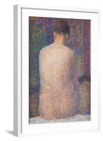 Pose from the Back-Georges Seurat-Framed Art Print