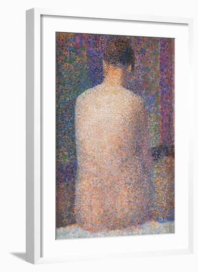 Pose from the Back-Georges Seurat-Framed Art Print