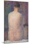 Pose from the Back-Georges Seurat-Mounted Art Print