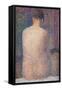 Pose from the Back-Georges Seurat-Framed Stretched Canvas