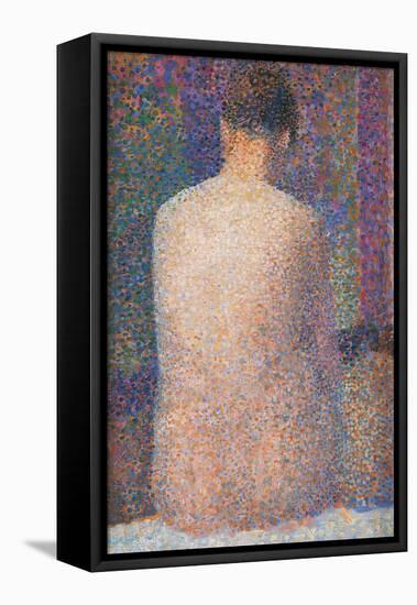 Pose from the Back-Georges Seurat-Framed Stretched Canvas