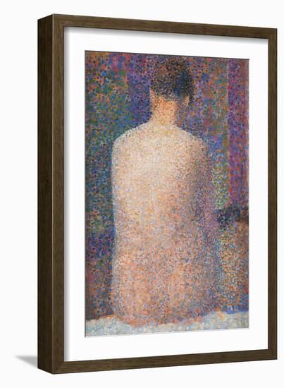 Pose from the Back-Georges Seurat-Framed Art Print