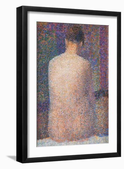 Pose from the Back-Georges Seurat-Framed Art Print