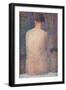 Pose from the Back-Georges Seurat-Framed Art Print