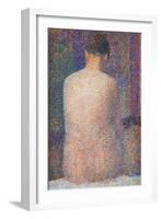 Pose from the Back-Georges Seurat-Framed Art Print