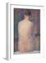 Pose from the Back-Georges Seurat-Framed Art Print