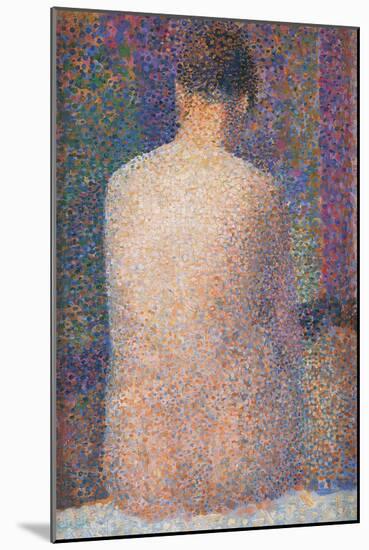 Pose from the Back-Georges Seurat-Mounted Art Print