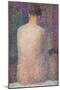 Pose from the Back-Georges Seurat-Mounted Art Print