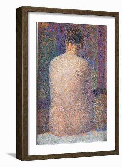 Pose from the Back-Georges Seurat-Framed Giclee Print