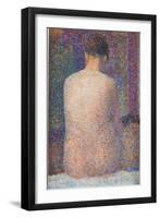 Pose from the Back-Georges Seurat-Framed Giclee Print