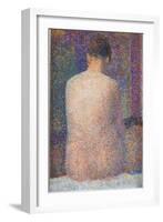 Pose from the Back-Georges Seurat-Framed Giclee Print