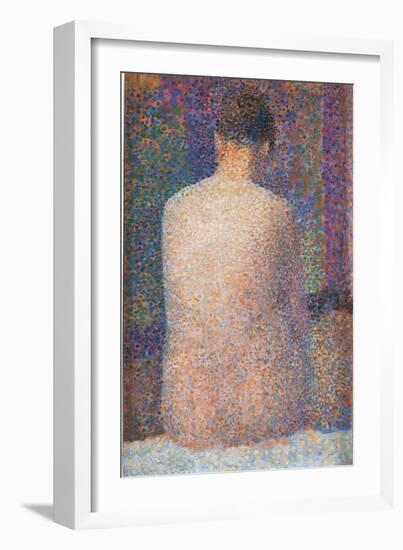 Pose from the Back-Georges Seurat-Framed Giclee Print